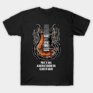 Blackened Fury - Heavy Metal Shredder Guitar T-Shirt